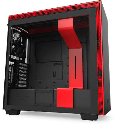 Корпус NZXT H710i Black/red, черный, ATX, Без БП (CA-H710I-BR)