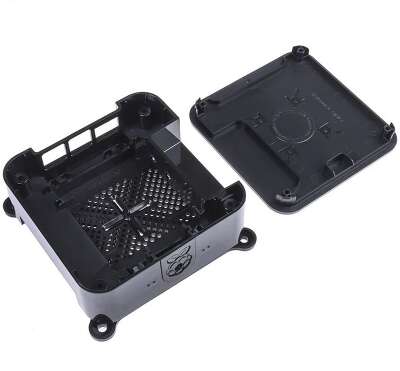 Корпус Raspberry Pi DesignSpark ABS Case для Raspberry Pi 3 B/B+ , встроенное крепление VESA (100х100мм), цвет черный (136-0232)(136-0233) {40}