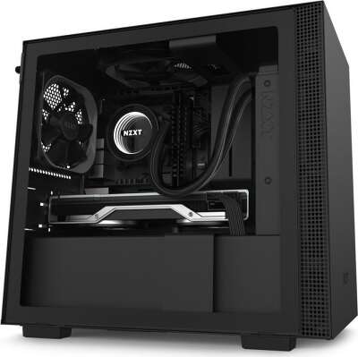 Корпус NZXT H210 Black, черный, mini-ITX, Без БП (CA-H210B-B1)