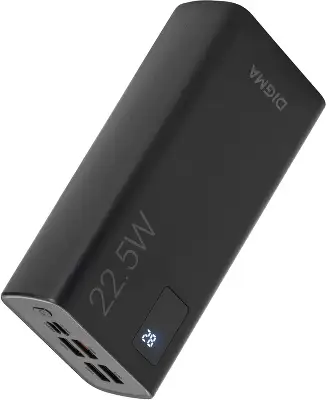 Мобильный аккумулятор Digma DGPF30A 30000mAh QC3.0/PD3.0 22.5W 3A 4xUSB-A/USB-C черный (DGPF30A22ABK)