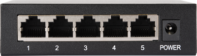 Коммутатор NETLAN, неуправляемый, 4*10/100Мбит/с PoE (af/at), 1*100Мбит/с RJ45, 1* DC52V/0.92A, PoE бюджет 48W