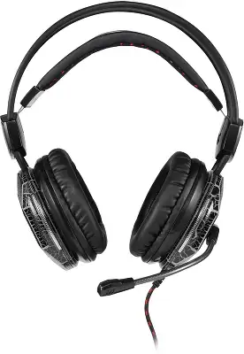 Наушники с микрофоном Оклик HS-L500G TOXIC черный 2.2м мониторные оголовье (472656)