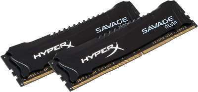 Набор памяти DDR4 DIMM 2*4096Mb DDR2400 Kingston HyperX Savage Black [HX424C12SBK2/8]