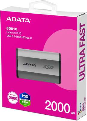 Внешний 2Tb [SD810-2000G-CSG] SSD ADATA SD810