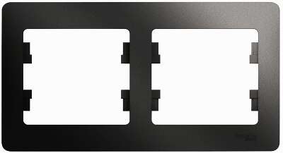 GLOSSA 2-постовая РАМКА, горизонтальная, АНТРАЦИТ