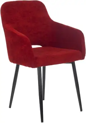 Кресло Бюрократ CH-380F бордовый Velvet 09 на ножках металл черный