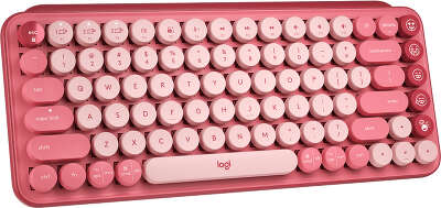 Клавиатура беспроводная Logitech Keyboard POP KEYS HEARTBREAKER ROSE (920-010718)