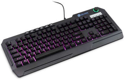 Клавиатура Оклик 715G черный USB Multimedia for gamer LED (1680657)