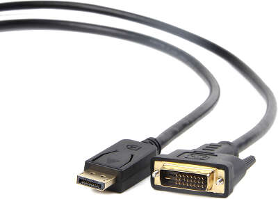 Кабель DisplayPort->DVI Cablexpert CC-DPM-DVIM-6, 1.8м, 20M/25M, черный, экран, пакет