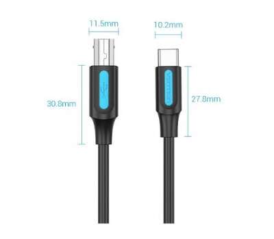 Кабель Vention USB 2.0 Type C M/BM - 3 м.