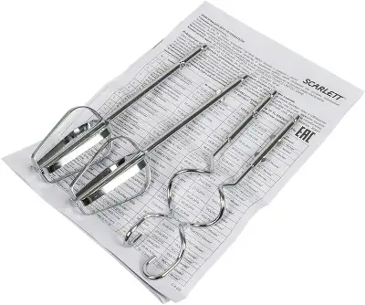 Миксер ручной Scarlett SC-HM40S03 200Вт белый/синий