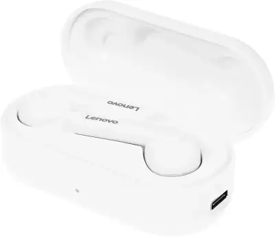 Гарнитура внутриканальные Lenovo HT28 белый беспроводные bluetooth в ушной раковине (УТ000023560)