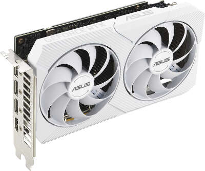 Видеокарта ASUS NVIDIA nVidia GeForce RTX 3060 DUAL-RTX3060-O8G-WHITE 8Gb DDR6 PCI-E HDMI, 3DP