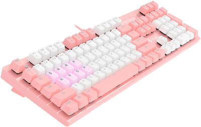 Клавиатура A4Tech Bloody B800 Dual Color механическая розовый/белый USB for gamer LED