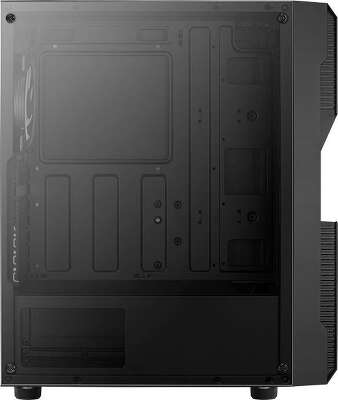 Корпус AeroCool Menace Saturn FRGB, черный, ATX, Без БП (MENACE FRGB-G-BK-V1)