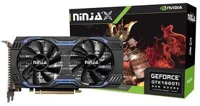 Видеокарта Sinotex NVIDIA nVidia GeForce GTX 1660 Ti Ninja 1536SP 6Gb DDR6 PCI-E DVI, HDMI, DP