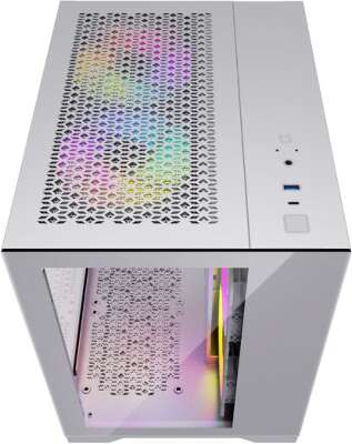 Корпус PowerCase Vision Micro, белый, mATX, Без БП (CVWM-L4)