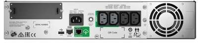 ИБП APC Smart-UPS, 1500 В·А, 1 кВт, IEC, розеток - 4, USB, черный