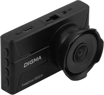 Видеорегистратор Digma FreeDrive 300DW черный 4Mpix 1440x2560 130гр.