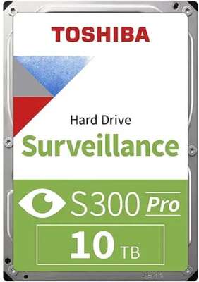 10TB Toshiba Surveillance S300 (HDWT31AUZSVA) {SATA 6.0Gb/s, 7200 rpm, 256Mb buffer, 3.5" для видеонаблюдения}