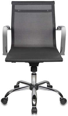 Кресло руководителя Бюрократ CH-993-LOW/M01 низкая спинка черный M01 сетка крестовина хромированная