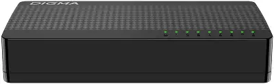 Коммутатор Digma DSW-108GE DSW-108GEV2 (L2) 8x1Гбит/с неуправляемый