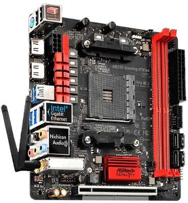 Материнская плата mini-ITX LGAAM4 ASRock Fatal1ty AB350 Gaming-ITX/ac