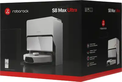 Пылесос-робот Roborock S8 Max Ultra 60Вт белый