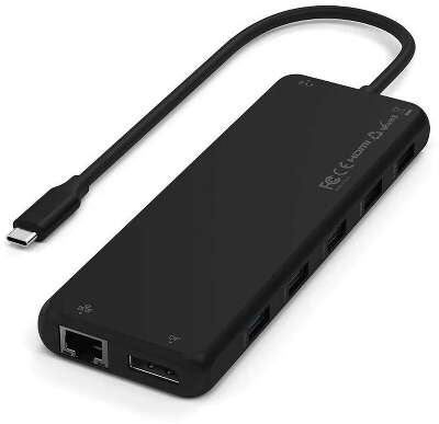 Адаптер Satechi 13-in-1 USB-C&2хHDMI&1хDP&4хUSB-А&1хEthernet Port&2хUSB-C PD&1хAudio 3.5 mm Triple Display Multiport Adapter. Цвет: черный