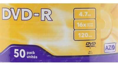 Verbatim  Диски DVD-R  4.7Gb 16-х, 50шт. Shrink (43731)