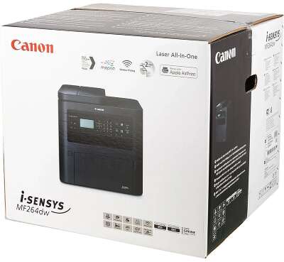 Canon i-Sensys MF264dw А4, МФУ, лазерное, черно-белое , 28стр/мин, 1200dpi, 400МГц, 256Мб, 35АПД, WiFi/AirPrint/USB/Ethernet, (5938C017AA/2925C016/5938C017/C019)