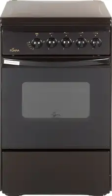 Плита Газовая Flama RG 2401 B коричневый (металлическая крышка) реш.сталь