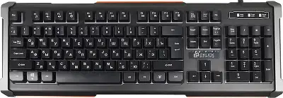 Клавиатура Оклик 710G BLACK DEATH черный/оранжевый USB Multimedia for gamer LED (476393)