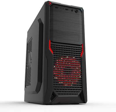 Корпус PowerCool S2012BK, черный, ATX, 500W (S2012BK-500W)
