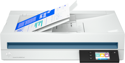 Сканер HP ScanJet Pro N4600 fnw1 Network Scanner (CIS, A4, 600x1200 dpi, 24bit, ADF 100 sheets, Duplex, 40 ppm/80 ipm, USB 3.0, Ethernet 10/100/1000 Base-T, Wi-Fi Direct, repl. SJ 4500 (L2749A))