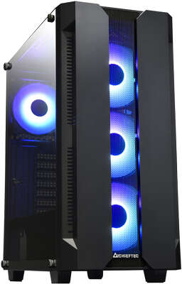 Корпус Chieftec Hunter, черный, ATX, Без БП (GS-01B-OP)