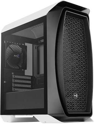 Корпус AeroCool Aero One Mini-G-WT-v1, черный/белый, mATX, Без БП (4710562752373)