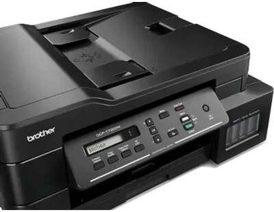 Brother DCP-T720DW { А4, цветной струйный, 17/16,5 стр/мин, 128Мб, дуплекс, ADF20, WiFi, старт.картриджи 2xBK,1xCMY} (DCPT720DWR1)