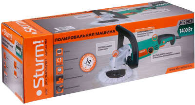 Полировальная машина Sturm! AG919CP 1400Вт 3500об/мин рез.шпин.:M14 d=180мм