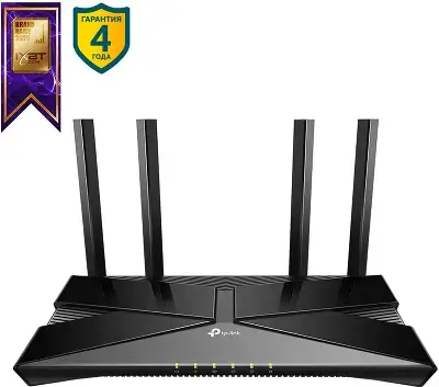 Роутер беспроводной TP-Link Archer AX53 AX3000 10/100/1000BASE-TX черный