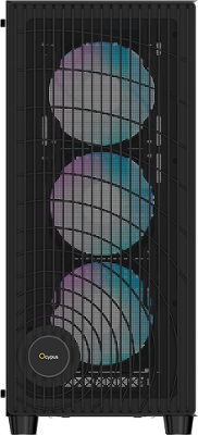 Корпус Ocypus Gamma C70 BK ARGB, ATX, USB3.0*1+USB2.0*1, FRONT 3x120mm ARGB, REAR 1x120mm ARGB