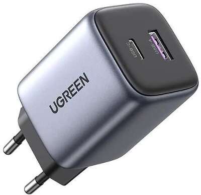 Сетевое зарядное устройство UGREEN CD350 (15539) Nexode 35W USB-A - USB-C Wall Charger EU. Цвет: серый
