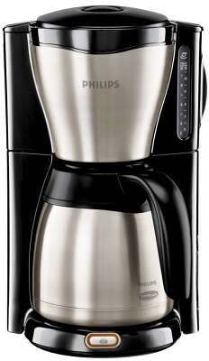 Кофеварка капельная Philips HD7546/20 1000Вт серебристый/черный