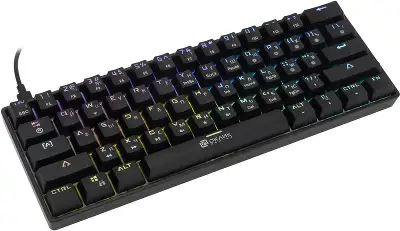 Клавиатура Оклик K713X механическая черный USB Multimedia for gamer LED