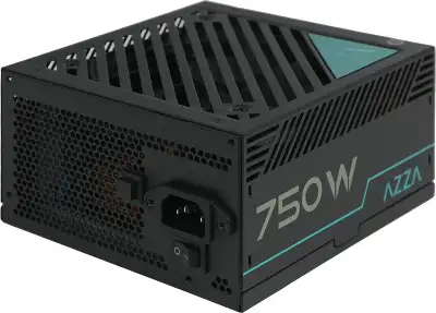 Блок питания Azza ATX 750W PSAZ-750G 80+ gold (20+4pin) APFC 120mm fan 6xSATA Cab Manag RTL