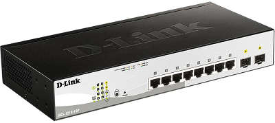 Коммутатор D-Link DGS-1210-10P/F настраиваемый настольный