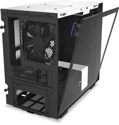 Корпус NZXT H210i, белый/черный, mini-ITX, Без БП (CA-H210i-W1)