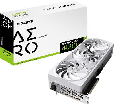 Видеокарта GIGABYTE NVIDIA nVidia GeForce RTX 4080 AERO OC 16Gb DDR6X PCI-E HDMI, 3DP