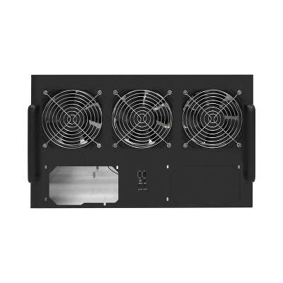 Корпус ExeGate Pro, черный, ATX, для майнинга (4U), Без БП (EX270770RUS)