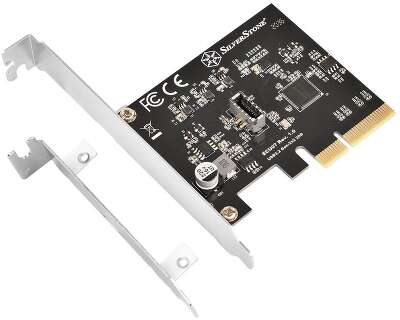 Контроллер Silverstone G56ECU070000010 SuperSpeed USB 20Gbps / internal USB-C Key-A 3.2 Gen 2x2 PCIe expansion card